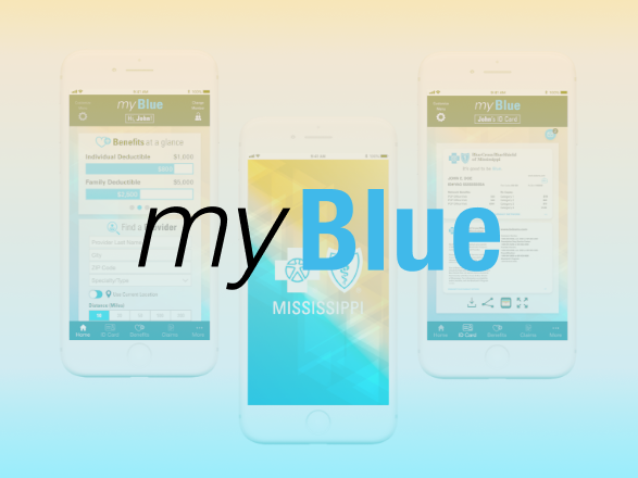 Thumbnail of myBlue mobile app project